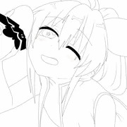 ニジエたん線画