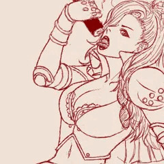 メタルマックス ゼノ から恵方巻を食す女ソルジャーのマリア