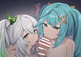 ナヒーダ、ファルザンWフェラ
