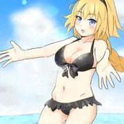 FGO：水着ジャンヌと全裸ジャンヌ