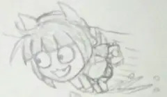 四速歩行で走る睦月