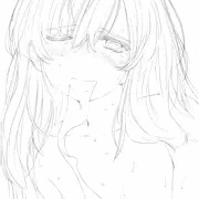 よだれが多すぎて困る女の子002