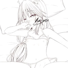 オイルマッサージを受ける玉藻ちゃんの続き　線画