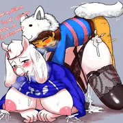 Toriel　♥　dog frisk