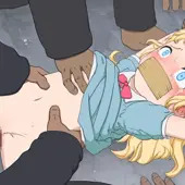金髪ロリVS腕抑え輪姦
