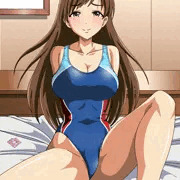 新田美波　ムチムチ競泳水着