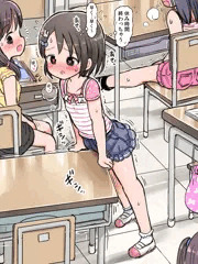 休み時間に慌てながら角オナニーする千枝ちゃん