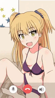 莉嘉とビデオ通話