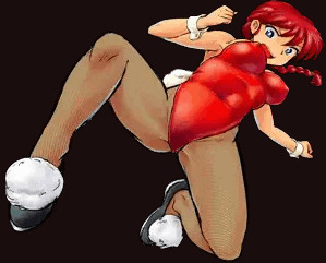 アニメ髪Ｖｅｒ　背景無し　バニーらんま差分