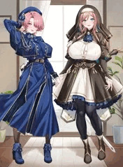 麻央＆莉波のコスプレ