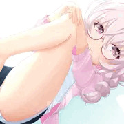 妹ちゃんはストレッチ中