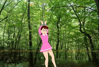 お縄の刑に処されるしずかちゃん(GIF版)