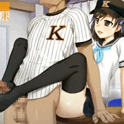 ニーソで足コキ女子校生