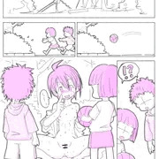 公園の茂みで男児と女児に全裸オナニーを見てもらおう