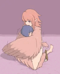 ハーピーと男の子