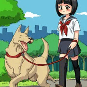 公園でお散歩