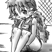ふつうのスク水ドワ子