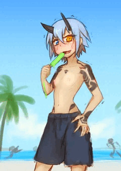 男水着チャレンジイオちゃん