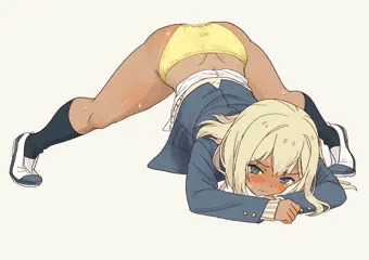 ギャル崎さんにジャンケンで勝ったらあのポーズしてくれた　ぱんつ