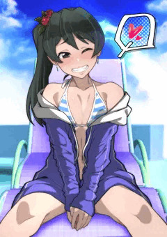夏を満喫する雅ちゃん