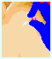 つねって固く勃った乳首を乱暴に弾いて感じさせる