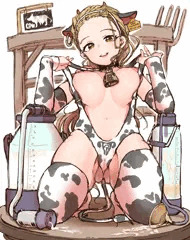 佐々木あけび　牛ビキニフィギュア風
