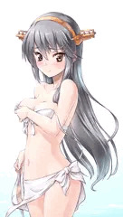 水着榛名がお出迎えックス