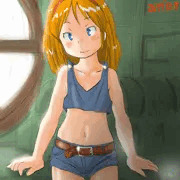 佇むキッカちゃん