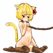 ルーミア＋猫耳＋しっぽ＋ニーソ＋首輪