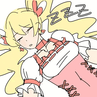 おねむピーチのおっぱいにぶっかけ