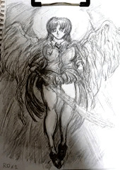 「デジタル過去絵のリメイクアナログ絵」