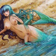 人魚変身中