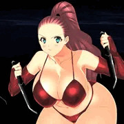 セクシーおでこポニーテール女戦闘員