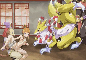 デーヴァに敗北したルキとキュウビモン