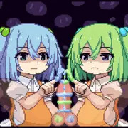 ファル◯ァ＆シャル◯ャボテ腹尿道責め