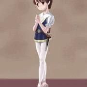 短剣を提げた少女