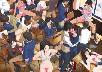 教室で乱交する高校生たち(動くバージョン)
