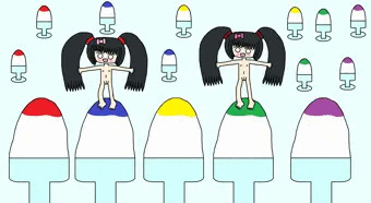 かき氷ロケット発射