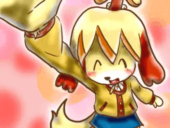 しずえさんにごほうびになでなで