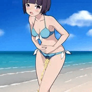 千寿ム○マサの水着お漏らし