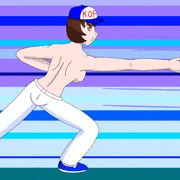 ボールを投げるつぐみ