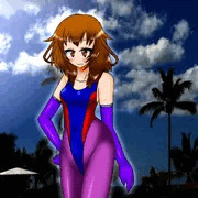 水着タイツクロちゃん　カラー差分