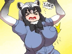 ダメージを受けるアライさん