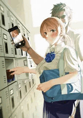 昇降口で…