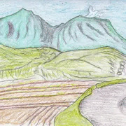山の風景