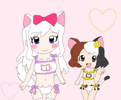 ヒメとリンでH絵