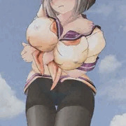 パンストでノーブラな浜風ちゃん