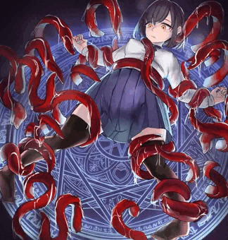 魔法陣触手
