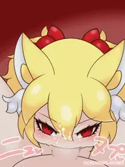 [オリジナル]金髪狐耳ちゃんフェラ