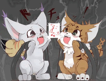 デジタルネズミとデジタルネコなあの子たち